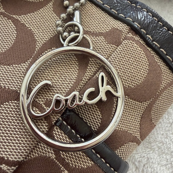 GUC COACH monogram Khaki/brown canvas tote bag - Picture 6 of 14